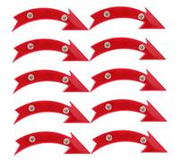 NAMOARLY 10pcs Night Riding Accessiries Mountain Bike Lights Safety Bike Reflectors Cycling Accessories Bright Night Riding Lights Road Cycling Reflectors Red