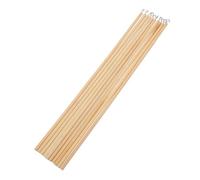 NAMOARLY 10pcs Solid Wood Craft Rods with Opening Hook for DIY Shadow Puppets and Model Making Natural Round Wooden Poles for Precise Puppet Manipulation and Versatile Craft Projects