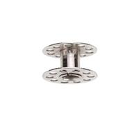 NAMOARLY 10pcs Sturdy Metal Sewing Machine Bobbins for Household Use, Silver Bobbins with Notch the Center, Easy to Use and Practical Design for Domestic Sewing Machines