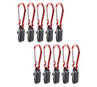 NAMOARLY 10pcs Tent Clips with Toothed Mouth Design, High-strength Plastic and Metal Awning Clamps, Easy to Carry, for Camping and Outdoor Use