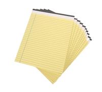 NAMOARLY 10pcs Yellow Legal Notepads Double-sided Ruled Paper Portable Tearable Pages Daily Schedule Pads for School College Office Business