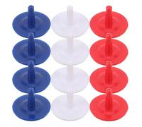 NAMOARLY 120pcs Plastic Golf Ball Markers with Bright Design, and Flat Shape, Portable Accessories for Golfers in Social Games and Sporting Events, Sturdy Plastic Material