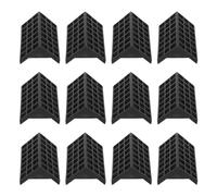 NAMOARLY 12pcs Black Table Tennis Table Corner Guards Indoor Plastic Edge Protectors for 9cm Thick Anti-Collision Proofing Tennis Corner Pads for Furniture Safety