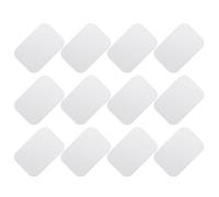 NAMOARLY 12pcs Metal Plate with Adhesive Backing Rectangular Iron Sheets Silver Easy Adhesive Application Universal Compatibility for Phone Case Driving Use