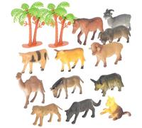 NAMOARLY 12pcs Realistic Plastic Farm Animals for Educational Miniature Figurines Set for Play Cake Decoration Birthday Party Favor Stable Solid Design