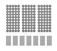 NAMOARLY 15 Sheets 3d Scanner Marking Stickers Reflective Film Pet Material Black High Reflective Universal Compatibility Easy to Pickup for 3d Scanning Animation Production