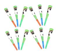 NAMOARLY 18pcs Football Horn Trumpet Party Mini Sporting Horns Loud Air Horn Can Musical Eve Soccer Football Green Plastic