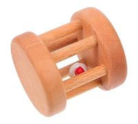 NAMOARLY 1Pc Wooden Rattle Roller Snowman for Early Education Sensory Rattle for for Christmas and Birthdays
