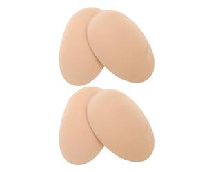 NAMOARLY 2 Pairs Silicone Fake Chest Muscle Pads for Men, Invisible Push-up Inserts with Soft Silicone and Non-Woven Fabric, for Daily Outfit Change and Workouts