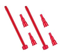 NAMOARLY 2 Sets Small Torch Gas Converter Spout Kit with Precision Engineering Stable Performance ABS Plastic Material in Red for Outdoor Use Universal Gas Accessory