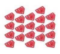 NAMOARLY 20pcs Fire Extinguisher Metal Brackets Wall Mount Holders Red Iron Fire Extinguisher Retention Brackets for Secure Mounting and Easy Installation in Industrial and Office Use
