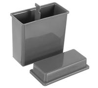 NAMOARLY 24-Slot Plastic Microscope Slide Staining Rack Holder for Laboratory Use, Gray Slide Storage Tray Compatible Scientific Research and Sample Preparation