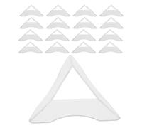 NAMOARLY 24Pcs Cube Pedestal Stand, Triangle Plastic Tripod Holder for Puzzle Cubes, Gemstone and Sphere Display Rack for Brain Teaser and Collectibles