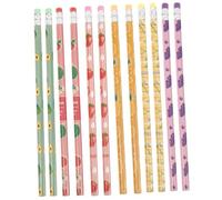 NAMOARLY 24pcs Cute Fruit Pencils for Boy Girl Kawaii Wooden Pencils with Erasers for Back to School Art Projects and Homework Fun Stationery for Young Learners and Classroom Supplies