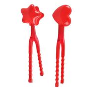 NAMOARLY 2pcs 2pcs Snow Sphere Maker Clips for Outdoor Winter Play Heart-shaped Snow Game Tool Use Clamp for Snow Fights and Sand Mold Fun