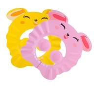 NAMOARLY 2pcs Baby Bath Cap Shower Caps for Kids Adjustable Size Eva Material Comfortable Fit Hair Wash Shield Toddler Water Activities Bathing