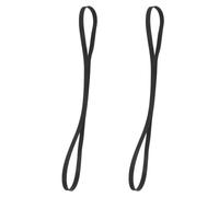 NAMOARLY 2pcs Black Rubber Drive Belts Replacement for Record Player and Cassette Tape Machine, Sturdy and Versatile Use Turntable Drive Belt Accessories for Home Audio Repair