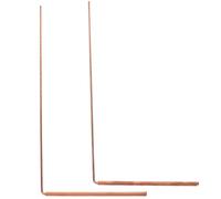 NAMOARLY 2pcs Brass Dowsing Rods Detection Tool for Finding Water Sources Portable Energy Measuring Rods with Flexible Rotation