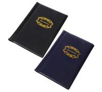 NAMOARLY 2Pcs Coin Collecting Album Set with 120 Pockets Blue and Black Coin Holder Storage Books and Money Collection Organizer