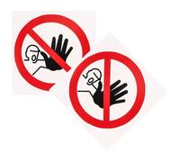 NAMOARLY 2pcs Do Not Enter Stickers Warning Signs Vinyl Fade-resistant Weather-resistant Safety Decals for Workshop Setting