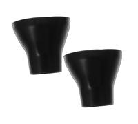 NAMOARLY 2pcs Durable Black Rubber Golf Ball Pick Up Cups for Putter Grip Lightweight Portable Retriever Tool Easy Attach End Grip Convenient No Bend Golf Picker Accessories