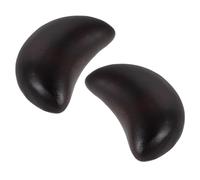 NAMOARLY 2pcs Ebony Crescent Shape Divination Blocks, Traditional Yin Yang Design for Home Altar and Meditation Areas, Spiritual Feng Shui Supply with Ornamental Cup Design, Buddhist and