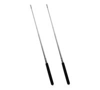 NAMOARLY 2pcs Extendable Teachers Pointer Stick Stainless Steel Handheld Classroom Presenter with Nonreflective Copper Tip for Whiteboard Teaching and Reading