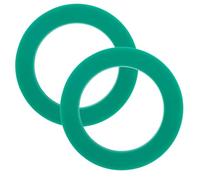 NAMOARLY 2pcs Golf Putting Ring with Hole, Wear Resistant Silicon Golf Hole Ring for Putting, Ergonomic Design Portable Training Aid for Practice Sessions at Home