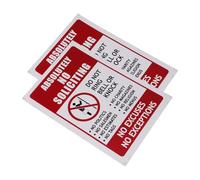 NAMOARLY 2pcs No Soliciting Sign for Front Door Door Sticker with High Adhesive Backing Clear Visible Message Prohibiting Solicitation for Home and Office