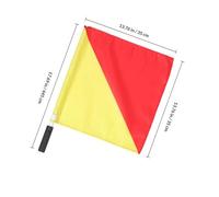 NAMOARLY 2pcs Portable Commanding Flags for Naval Training Exercises, Fade Resistant Pvc and Cloth Signal Flags for Training Activities and Safety Signalling