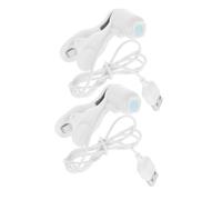 NAMOARLY 2pcs Portable USB Auto Tap Clicker for Phone Screen Adjustable Silent Clicking Device for Live Video Streaming Shopping Games Interactive Broadcasts White