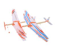 NAMOARLY 2pcs Rubber Band Powered Glider DIY Kit Educational for Hands Assembly Puzzle Set to Develop Creativity Logical Thinking and Practical Skills Random Color Random Color