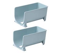 NAMOARLY 2pcs Stackable Drink Storage Rack for Refrigerator Moisture-resistant Beverage Organizer for Beer and Soda Cans Space-saving Blue Bottle Holder for Kitchen Pantry