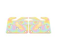 NAMOARLY 2pcs Thickened Carbon Steel Flat Bed Hinge Brackets with 5 Hole Design for Wood Bed Frame Repair Sturdy Rail Brackets Suitable for Full Frame and Long Term Use