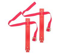 NAMOARLY 2Pcs Wall-Mounted Fire Extinguisher Brackets Cast Iron Hooks with Strap Universal Holder for 2Kg 3Kg 4Kg Extinguishers Suitable for Home and Industrial Use