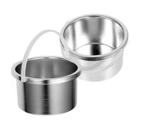 NAMOARLY 2pcs Waxer Inner Pot Replacement for Hard Wax Warmer 500ml Aluminum Alloy Wax Melting Stove with Even Heating with Pot for Home Use and Professional Settings