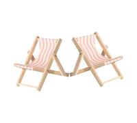 NAMOARLY 2pcs Wooden Beach Chair Phone Holder Foldable Mobile Stand for Desk Decor Cute Coastal Accessories for Travel Stable Portable Design for Phones Tablets
