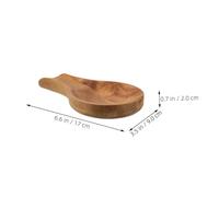 NAMOARLY 2Pcs Wooden Spoon Rest Acacia Wood Spatula Holder for Stove Top Rustic Kitchen Utensil Organizer Space-Saving Countertop Spoon Stand for Dining Table and Cabinet