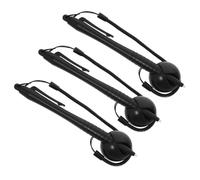 NAMOARLY 3 Pcs Resistive Pen Stylus Pen High Precision Touch Quick Text Input Black Abs Silicone with Anti-loss Lanyard and Holder for Drawing and Office Work on Phones Tablets