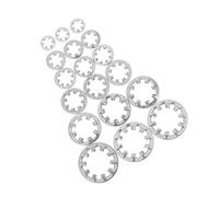 NAMOARLY 300pcs Stainless Steel Locking Washers Star Washers Corrosion Resistant for Mechanical Maintenance