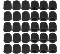NAMOARLY 30pcs Capacitive Pen Tips Replacement Pen Tip Cover Silicone Easy Replacement Suction Cup Design for Smartphones Black Tablet Accessory
