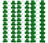 NAMOARLY 30pcs Light Green Plastic Garden Clips Double Head Fixing Netting Tunnel Hoop Lightweight Greenhouse Clamps for Securing Row Cover Netting and Greenhouse Sheeting Film
