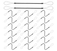 NAMOARLY 30pcs Retractable Stylus Pen Lanyard Elastic Spring Coiled Plastic Cord, Portable Anti-lost Touch Pen Holder for Tablet and Office Use, Soft Feel and Tangle-free Design