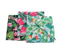 NAMOARLY 3pcs Decorative Pet Bandana with Delicate Printing, Polyester Material, for Photo Shoot Accessory and Daily Life Use, Tropical Flamingo Fruit Pattern Party Dog Bib