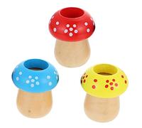 NAMOARLY 3pcs Mushroom Shape Kaleidoscope for Rotatable Educational Childrens Multi Prism Visual for Hand Eye Coordination and Intellectual Development Random Color