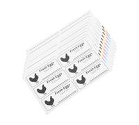 NAMOARLY 40Sheets Self-Adhesive Egg Produce Dates Labels Versatile Stickers for Fresh Eggs Egg Care and Grocery Items Easy to Peel Adhesion Farms and Markets