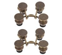 NAMOARLY 4pcs Adjustable Pants Waist Tightener Button for T Shirts and Pants, Alloy Material with Delicate and Elegant Design, Firmly Fix Clothes and Tighten Waistband for Casual Occasions