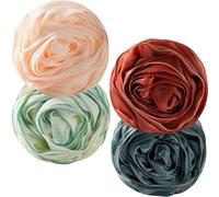 NAMOARLY 4pcs Bath Loofahs with Lanyard for Shower Puff Body Cleaning and Dust Removal, Pe Material Soft Skin Scrubber Balls for Men and Women Bathing Accessories