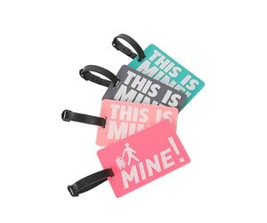 NAMOARLY 4pcs Luggage Name Tags for Backpacks and Suitcases with Quick Bag Recognition, PVC Letter Design for Distinctive Identification, for Business Trips and Family Travel