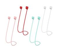 NAMOARLY 4pcs Magnetic Silicone Anti-lost Strap Neck Lanyard for Wireless Earbuds Compatible with Airpods, Sports Headphone Holder with Soft Colorful Cord for Running and Outdoor Use